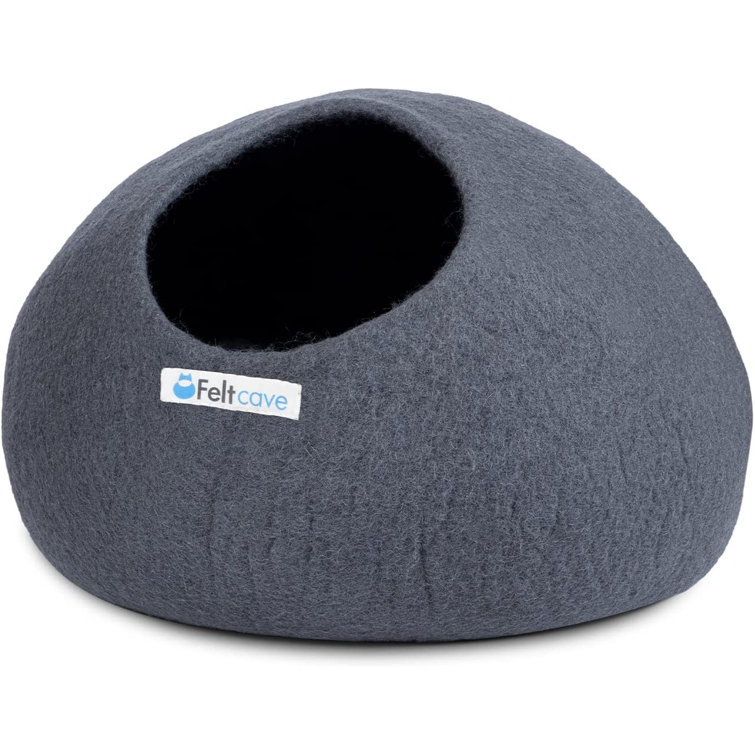 Feltcave Medium Cat Cave Bed - Cute Cat Bed Cave Handcrafted From Flawless  Merino Wool - Snuggly Cat Caves For Indoor Cats - Respected As The Premium 